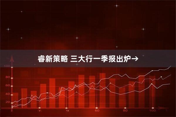 睿新策略 三大行一季报出炉→